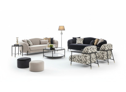 Zestaw sofowy 3+3+1+1 Siedziba Set Design Sofy Podkładka Kanapy Sofa Nowoczesna Nowość