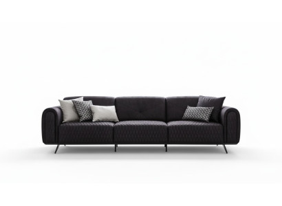 Luksusowa Sofa 4 miejsce do siedzenia Skóra Salon Nowoczesny Design Sofy Podkładka Kanapy