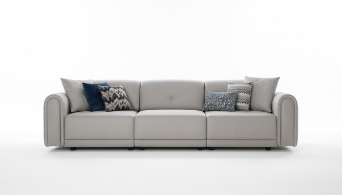 Luksusowa Sofa 4 Siedziba Materiał Salon Nowoczesny Design Sofy Podkładka Kanapy