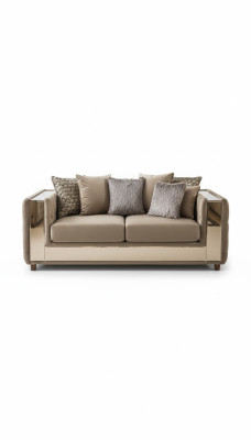Sofa Chesterfield 4 Siedziba Salon Nowoczesny Design Niebieskie Sofy Włókiennicze Kanapy
