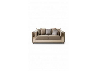 Sofa Chesterfield 4 Siedziba Salon Nowoczesny Design Niebieskie Sofy Włókiennicze Kanapy