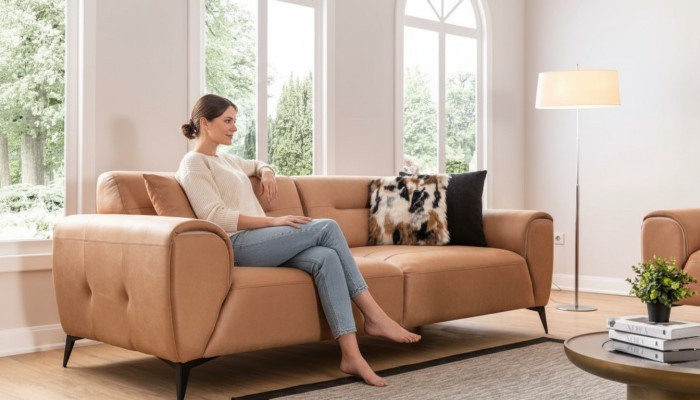 Luksusowa Sofa 3 Siedziba Salon Nowoczesny Design Sofy Podkładka Kanapy Nowość