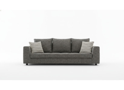 Luksusowa Sofa 4 Siedziba Materiał Salon Nowoczesny Design Szare Sofy Podkładka Kanapy