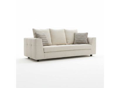 Luksusowa Nowoczesna Sofa 3 miejsce do siedzenia Sofa Tapicerowana Biały Textill Siedziba Design Couch Sofy