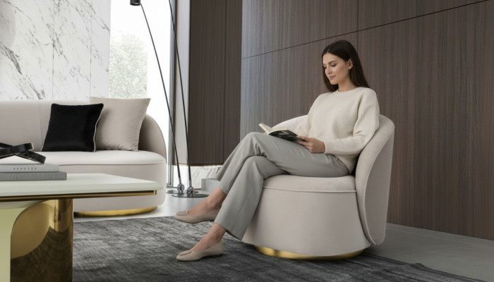 Fotel Nowoczesny Projekt Jednoosobowy Fotel Wyposażenie Salonu Sofa 1 miejsce do siedzenia