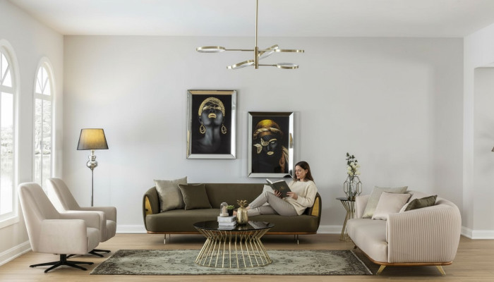 Luksusowy Zestaw sofowy Nowoczesny Zestaw 3+2+1+1 miejsce do siedzenia Sofa Kanapa Ustawić Design Kanapy