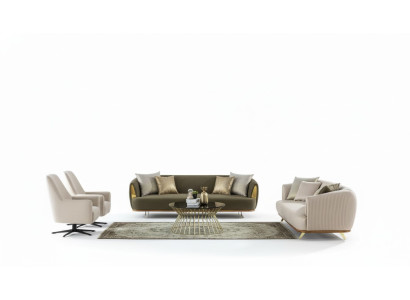 Luksusowy Zestaw sofowy Nowoczesny Zestaw 3+2+1+1 miejsce do siedzenia Sofa Kanapa Ustawić Design Kanapy