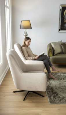 Fotel Nowoczesny Jednoosobowy Luksusowy Fotel Wyposażenie Salonu Sofa 1 miejsce siedzące Nowość