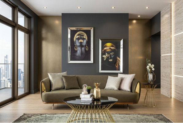 Luksusowa Sofa 3-miejsce do siedzenia Materiał Salon Nowoczesny Design Sofy Podkładka Kanapy
