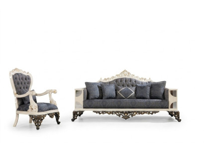 Zestaw sofowy Zestaw sofowy 3+1 osobowy designerskie sofy Podkładka kanapy Sofa klasyczna Relaks nowa