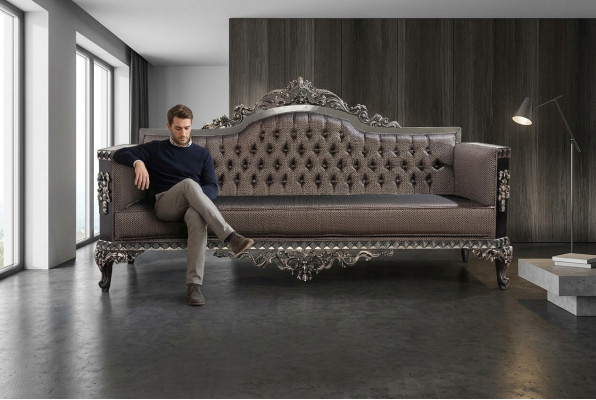 Sofy 3 miejsce do siedzenia Włókienniczy Big Meble Living Room Klasyczna Nowa Sofa Poliestrowa Kanapa
