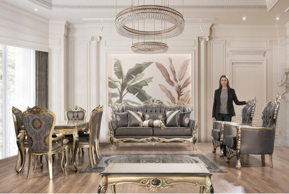 Zestaw sofowy 3+1+1 miejsce do siedzenia Zestaw Design Sofy Podkładka Kanapy Relaks Sofa Klasyczna