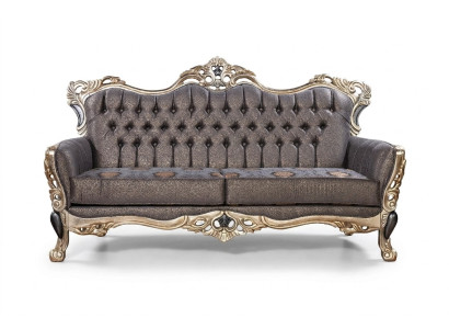 Sofa Klasyczna 3 miejsce do siedzenia Sofa Tapicerowana Biały Textill Siedziba Design Couch Sofy Materiał