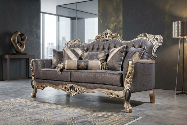 Luksusowa Sofa 3-miejsce siedzące Stof Salonowy Klasyczny Design Sofy Podkładka Kanapy Nowa