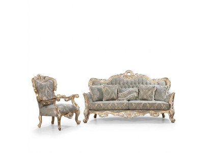 Zestaw sofowy Klasyczne luksusowe sofy Fotel zestaw do salonu 3+1 Siedziba Chesterfield