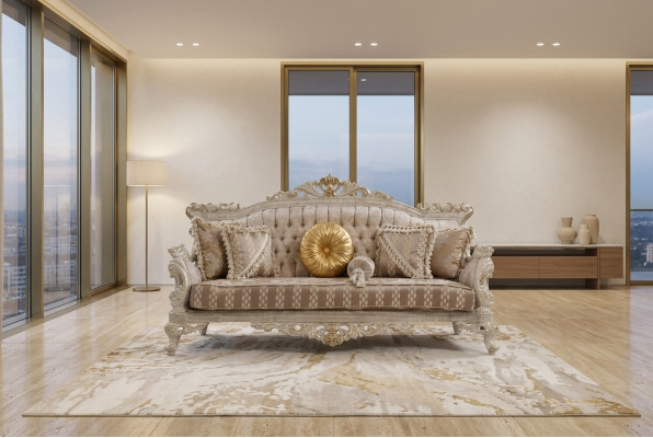 Chesterfield 3 miejsce siedzące Designerska Sofa Luksusowa Podkładka Sofy Kanapy Materiał Włókienniczy Nowy