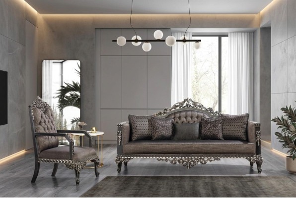 Luksusowy zestaw sofowy Chesterfield 3+1 miejsce do siedzenia Klasyczna Sofa Barokowa Podkładka Siedziba