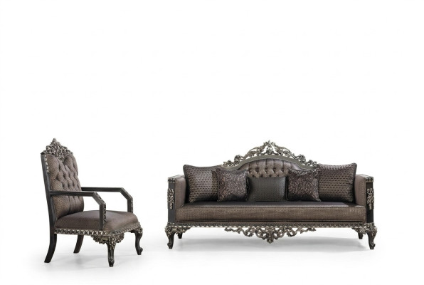 Luksusowy zestaw sofowy Chesterfield 3+1 miejsce do siedzenia Klasyczna Sofa Barokowa Podkładka Siedziba