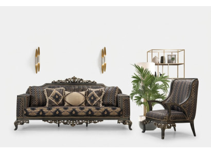 Luksusowy zestaw sofowy Chesterfield 3+1 miejsce do siedzenia Klasyczna Sofa Barokowa Podkładka Siedziba