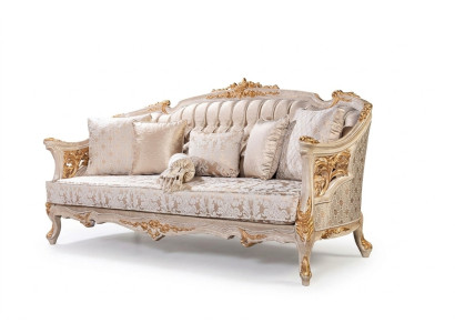 Chesterfield 3 miejsce siedzące Designerska Sofa Luksusowa Podkładka Sofy Kanapy Materiał Włókienniczy Nowy