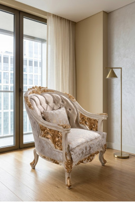 Fotel Couch Podkładka Siedziba Designer Włókienniczy 1 miejsce siedzące Couches Podkładka Chesterfield