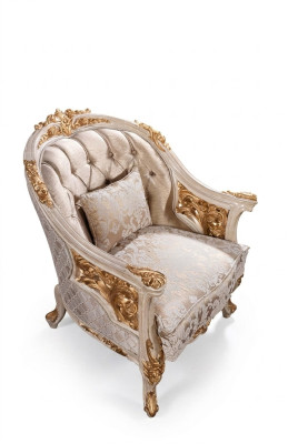 Fotel Couch Podkładka Siedziba Designer Włókienniczy 1 miejsce siedzące Couches Podkładka Chesterfield