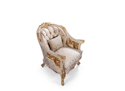Fotel Couch Podkładka Siedziba Designer Włókienniczy 1 miejsce siedzące Couches Podkładka Chesterfield