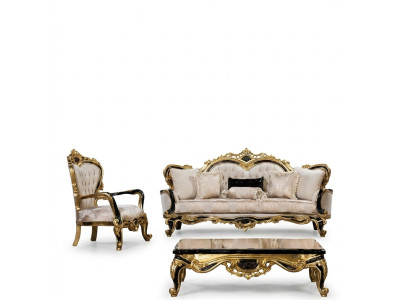 Zestaw sofowy Klasyczne luksusowe sofy Fotel zestaw do salonu 3+1 Siedziba Chesterfield