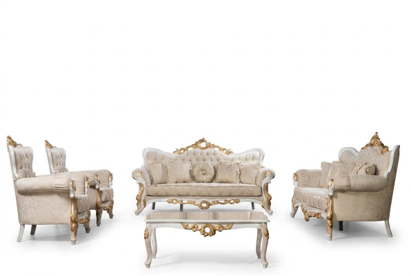 Zestaw sofowy 3311 Siedziba Set Design Sofa Podkładka Kanapy Klasyczny stolik kawowy
