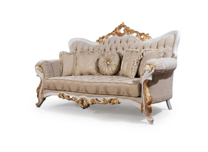 Sofa 3 miejsce do siedzenia Materiał Sofy Trzyosobowe Luksusowy Salon W Stylu Barokowym Kanapa Barokowa