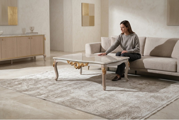 Design Klasyczny stolik kawowy Stolik Sofa Salon Tabela Meble Drewno