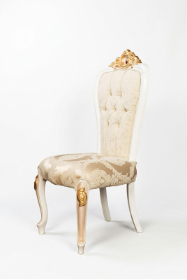 Klasyczny Chesterfield Krzesło Royal jednomiejscowy barokowo-rokokowy Krzesła