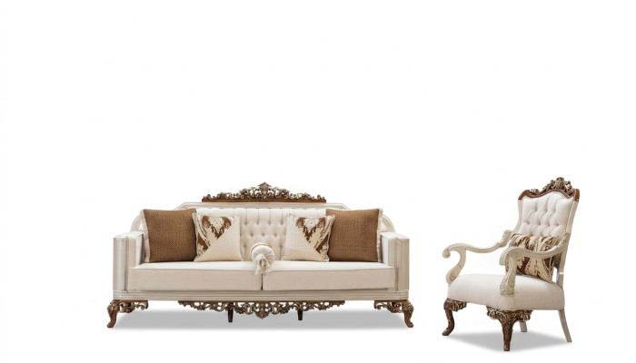 Zestaw sofowy 3+1 miejsce do siedzenia Sofa Kanapa Obcios Sofy Podkładka Materiał Włókienniczy
