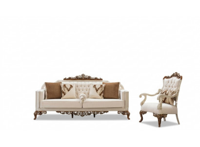 Zestaw sofowy 3+1 miejsce do siedzenia Sofa Kanapa Obcios Sofy Podkładka Materiał Włókienniczy