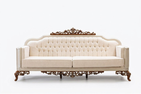 Sofa 3 miejsce do siedzenia Chesterfield Sofy trzyosobowe luksusowe do salonu w stylu barokowym kanapa nowa