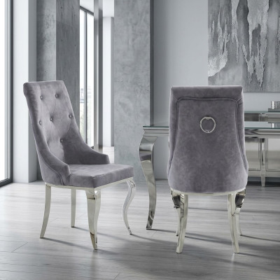Zestaw 8 luksusowych krzeseł designerskich do nowoczesnej jadalni