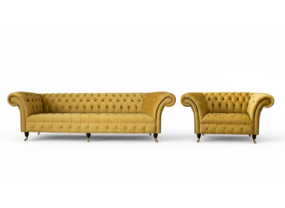 Zestaw sofowy 3+1 miejsce do siedzenia Zestaw Design Sofy Podkładka Kanapy Modern