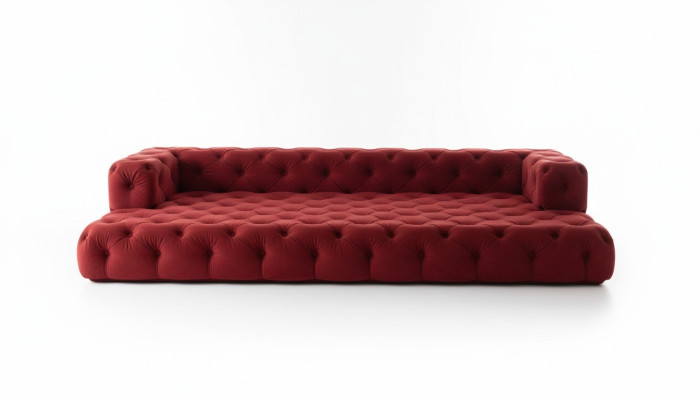 Design Chesterfield Zestaw sofowy Big xxl Sofa 5-miejsce siedzące Couch Podkładka Sofy