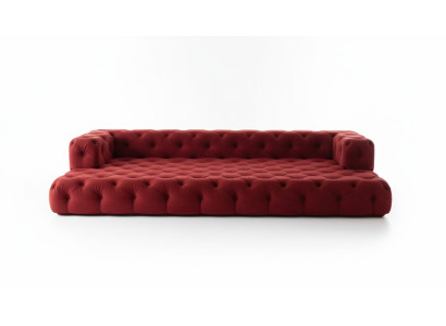 Design Chesterfield Zestaw sofowy Big xxl Sofa 5-miejsce siedzące Couch Podkładka Sofy