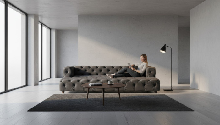Luksusowa sofa 5 miejsce do siedzenia kanapa tapicerowana sofa xxl sofy do salonu materiał