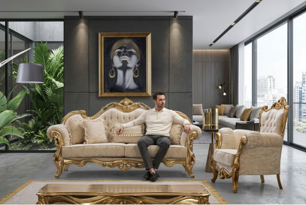 Zestaw Sof 31-osobowych Sofy z stolikiem kawowym Designerskie Sofy do Salonu Designerskie Meble