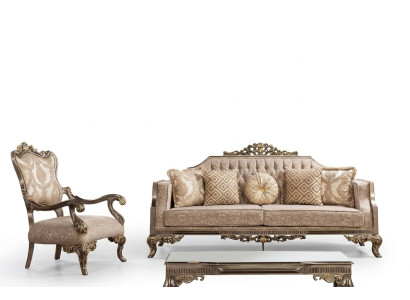 Chesterfield Zestaw sofowy z stolikiem kawowym Zestaw wypoczynkowy Podkładka Meble 5-częściowy.
