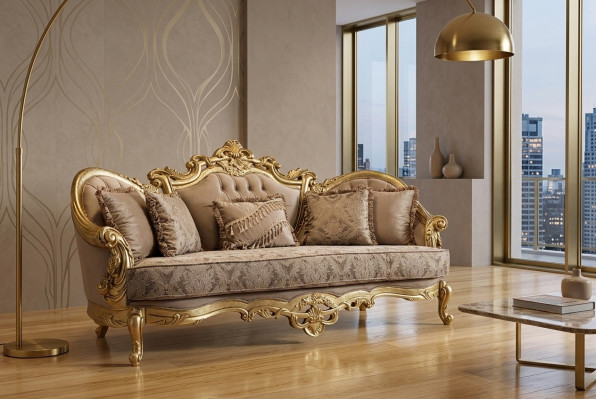 Sofa trzyosobowa Podkładka Meble Sofa klasyczna Meble francuskie
