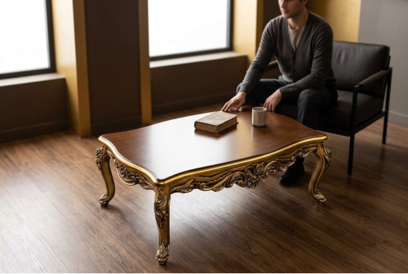 Luksusowe meble meblowe stolik kawowy Tabela Classic stoliki do kawy 118x75cm