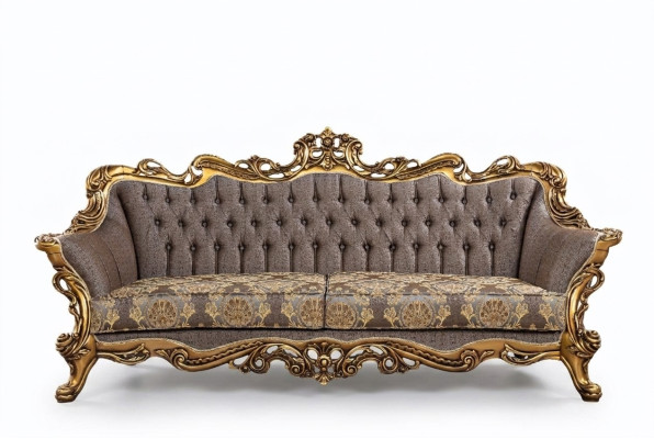 Klasyczna kanapa Chesterfield Trzyosobowa kanapa Golden Rama Sofa