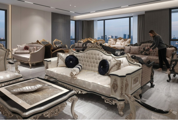 Chesterfield Sofa Kanapa 3-osobowa Podkładka Meble Trzyosobowa Biały Nowy