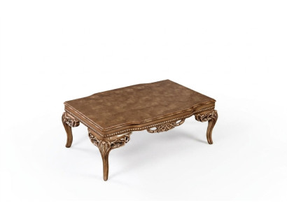 do salonu Art Deco stolik kawowy z Drewno jasny Kolor rzeźbiony Nogi Nowość