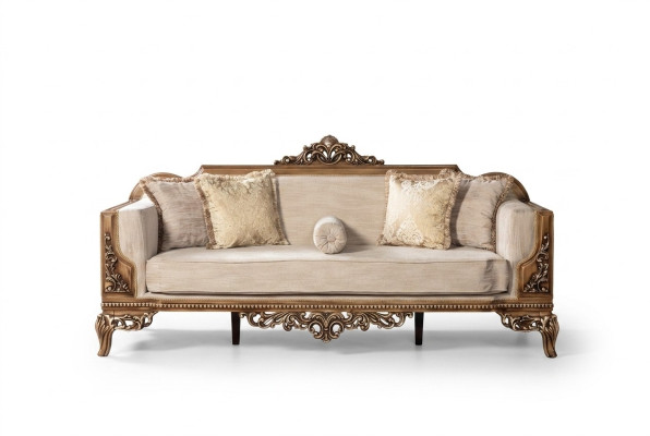 Nowoczesna Sofa Trzyosobowa Podkładka Meble Sofa Barokowy Rokoko Sofy Kanapy Aksamit
