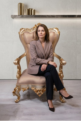 Beżowy Chesterfield Fotel Antyk Style Krzesła Fotel Barokowe Meble Rokoko