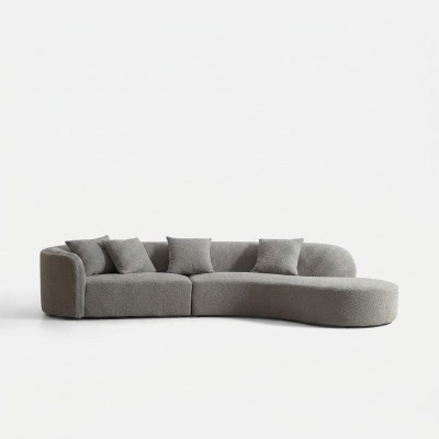 Szara Sofa Pięcioosobowa Luksusowa Duża Żywy krajobraz Modern Meble Nowość